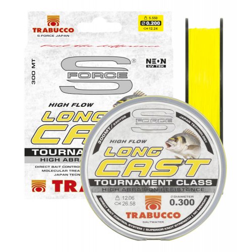 TRABUCCO S-FORCE LONG CAST UV 300 м, монофилно влакно - Риболовни принадлежности TomaxShop ® TRABUCCO S-FORCE LONG CAST UV 300 м, монофилно влакно - Риболовни принадлежности TomaxShop ®