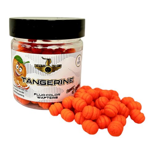 Фидер дъмбели BATTLE BAITS Fluo Color Wafters Tangerine - Мандарина 10мм - Риболовни принадлежности TomaxShop ®