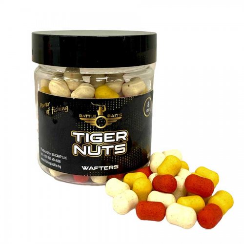 Фидер дъмбели BATTLE BAITS Tiger Nuts Wafters - Тигров Фъстък 8мм - Риболовни принадлежности TomaxShop ® Фидер дъмбели BATTLE BAITS Tiger Nuts Wafters - Тигров Фъстък 8мм - Риболовни принадлежности TomaxShop ®